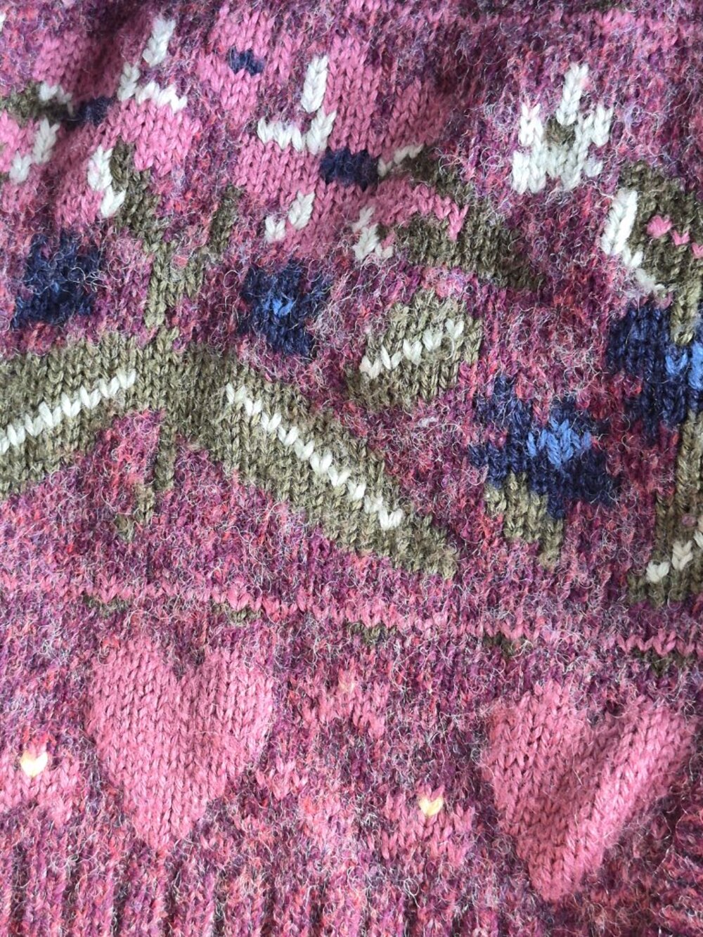 Northern Reflections Vintage Wool Floral Embroidered Cardigan Sweater L/G - Picture 7 of 11